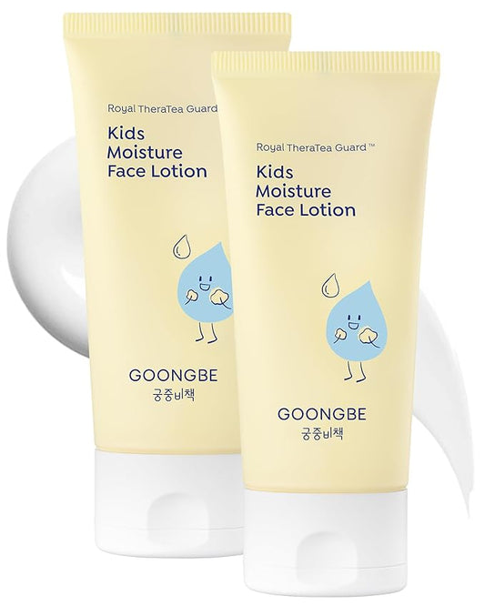 Kids' Moisture Face Lotion - Korean Kids Daily Face Moisturizer - 8hr Moisturizing Refreshing Cream Type Lotion with Cica and Allantoin - Allergen Free Scent, 2.7 fl.oz. 2 Pack