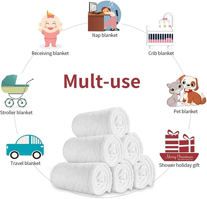 Personalized Baby Blanket for Girls and Boys,Super Soft Custom Baby Blanket with Name,Customized Swaddle Blankets Throw for Newborn,Infant,Toddlers