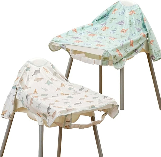 Long Sleeve Baby Bib-Mess Proof Baby Feeding Bibs with Adjustable Design for Babies during Eating or Highchair