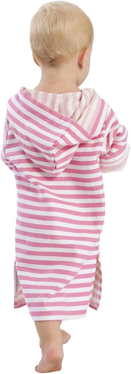 SAMMIMIS Toddler Bathrobe & Swim Cover Up for Girls & Boys - Hooded Baby Beach Towels - Poncho Towels for Baby - Turkish Cotton - XS (6 Months to 2 Years)