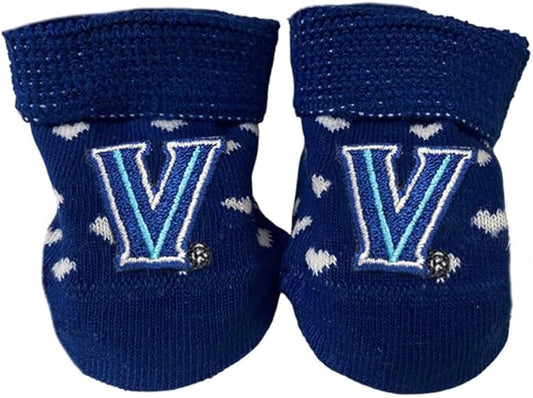 Two Feet Ahead Heart Bootie Socks Soft, Cozy & Machine Washable Organic Cotton Stay-on Socks for Girls and Boys - Made in USA (Heart)