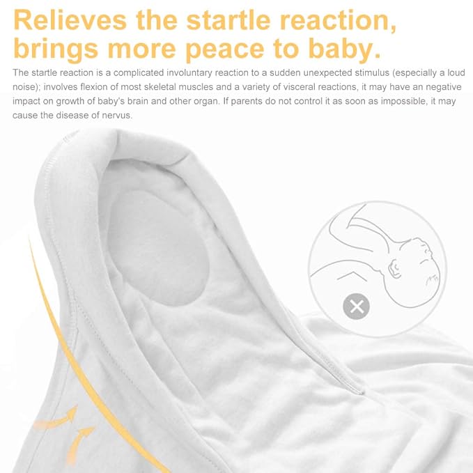Organic Cotton Baby Swaddle Blankets, Unisex Baby Blanket Wrap for Newborn Baby Boys Girls, Skin Friendly Wearable Swaddling Sleep Sack Calms Startle Reflex (Planet, White, 3-6 Months)