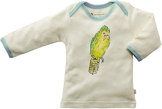 Babysoy Jane Goodall Long Sleeve Baby Toddler Unisex Boy Girl Animal Print Tee