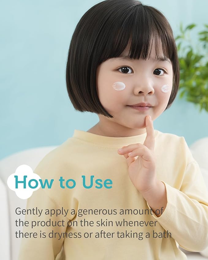 Kids' Moisture Face Lotion - Korean Kids Daily Face Moisturizer - 8hr Moisturizing Refreshing Cream Type Lotion with Cica and Allantoin - Allergen Free Scent, 2.7 fl.oz.