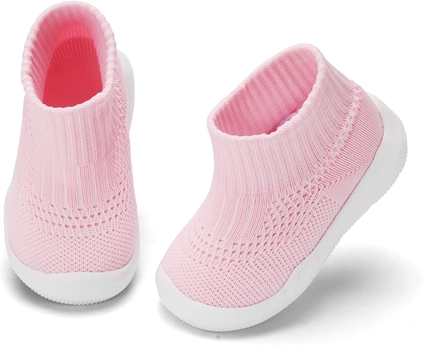 Engtoy Baby Shoes & Socks - Non-Slip Breathable Slippers with Soft Rubber Sole - Baby Boys & Girls Slip On Sneakers