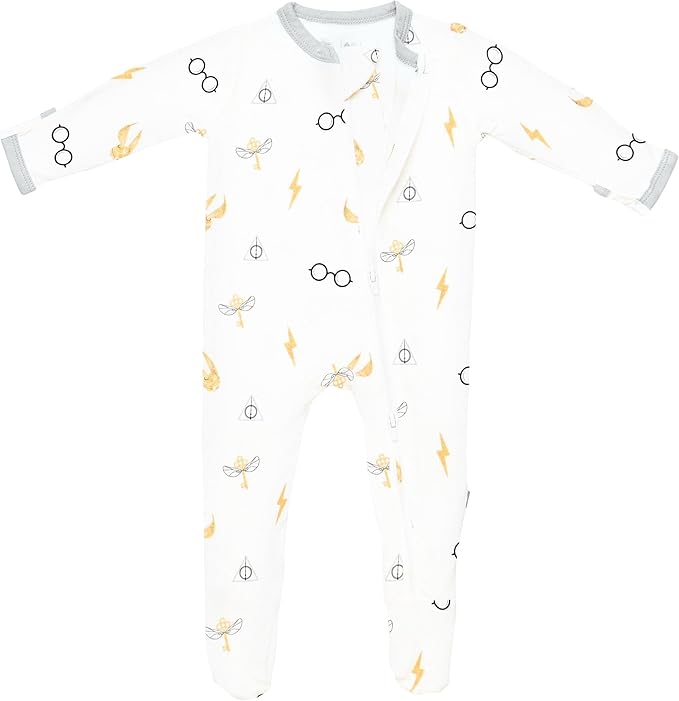 KYTE BABY Unisex Zipper Closure Footies, Rayon Made From Bamboo, 0-24 Months