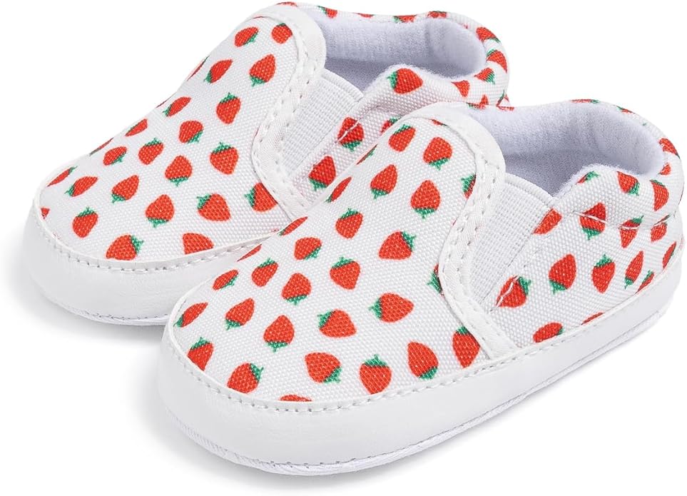 Morbido Infant Baby Boys Girls Canvas Sneaker Toddler Slip On Anti Skid Newborn First Walkers Candy Shoes for 0-18 Months