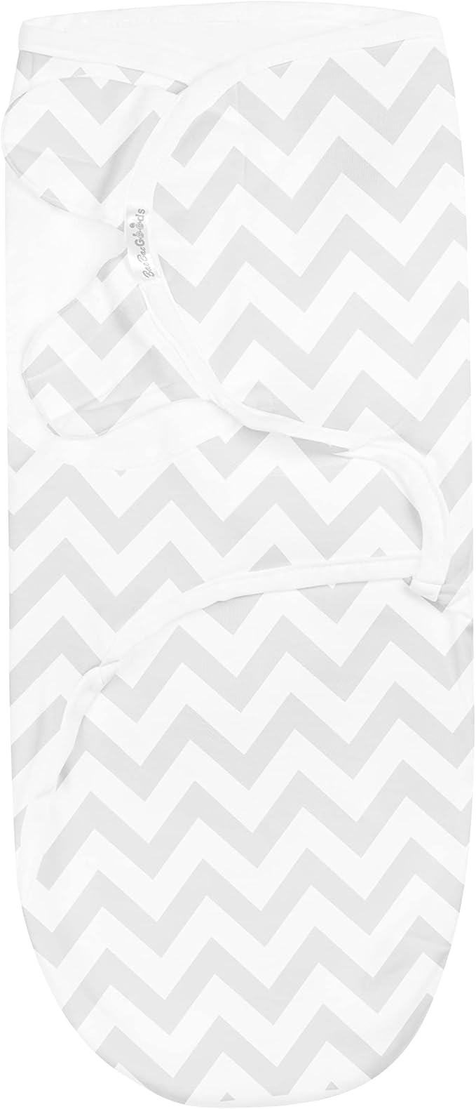 BaeBae Goods Swaddle Blanket, Adjustable Infant Baby Swaddling Wrap Set of 4, Baby Swaddling Wrap Blankets for Boys and Girls Made in Soft Cotton (0-3 Months, Grey Bicycles)