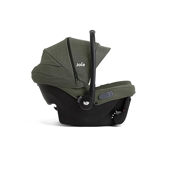 Joie Ginger and Mint Latch Travel System – 4-in-1 Travel System with Base-Free Infant Car Seat & Stroller, Built-in Latch for Easy Install and an Included All-Terrain Stroller (Evergreen)