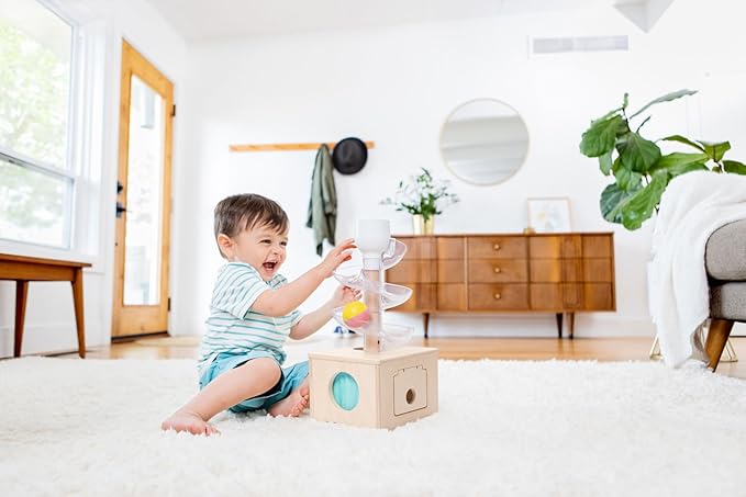 LOVEVERY, The Babbler Play Kit with Bonus Book 'Where is Crew's Shoe', Birthday Play Kit, Montessori Toddler Toy (Best Birthday Gift for 1 Year Old)
