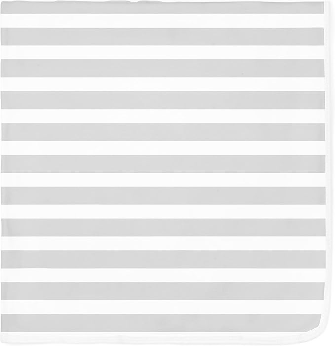 Baby Blankets - Soft Pure Cotton Swaddle Blankets for Boys and Girls - 6 Pack Grey & White Designs - Multi Use - 30 x 30 Inches