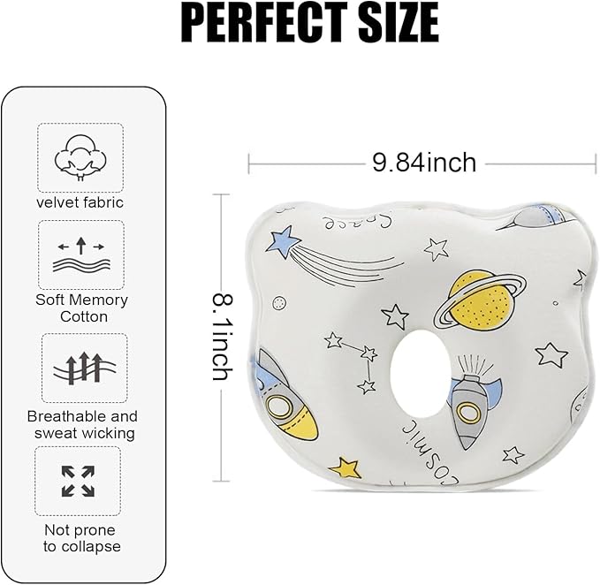 2025 New Upgrade Donut Soft and Cozy Pillow Prеvents FΙat hеad and Shapеs Hеad Breathable Pillow Space