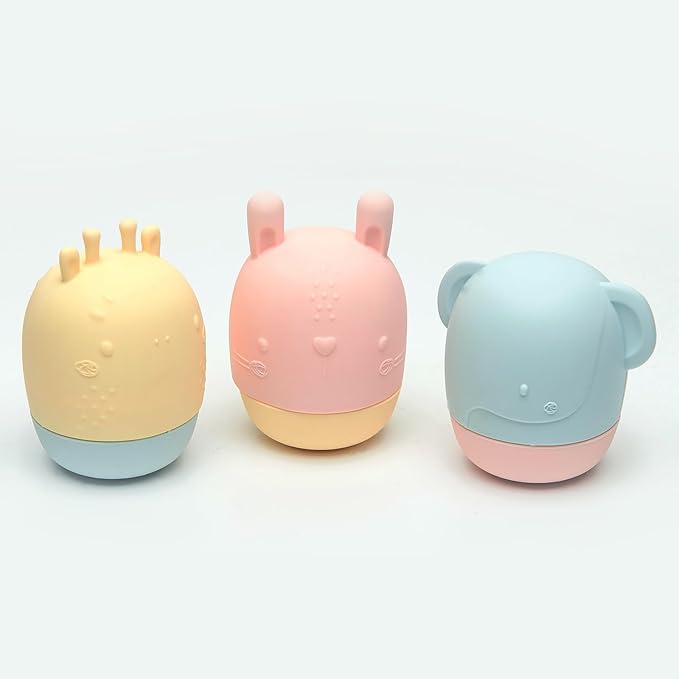 Loulou Lollipop Silicone Squirt and Play Mold-Free Bath Toys - Multi-Colored