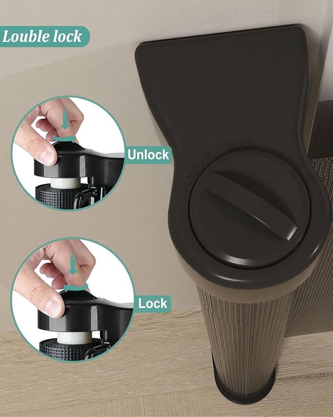 Upgraded 59" Retractable Baby Gates with Reinforced Strip Design to Prevent Crawling Through, 34" Tall Retractable Dog Gate, 5 FT Retractable Gates for Stairs, Doorways, Hallways