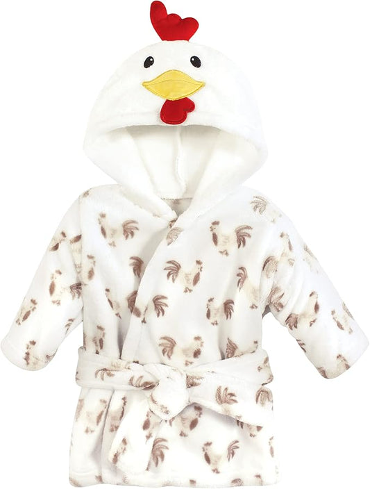 Hudson Baby Unisex Baby Plush Animal Face Bathrobe