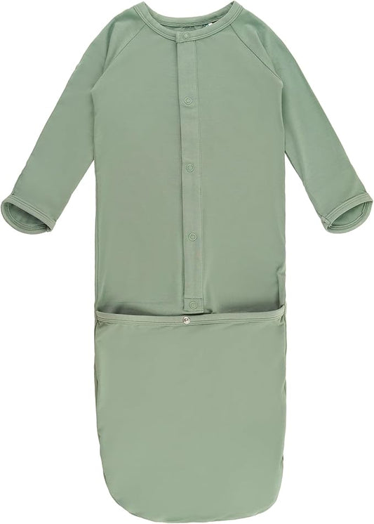 Baby Sleeper Gown Viscose from Bamboo Newborn Nightgowns Unisex Long Sleeve Sleep Sack