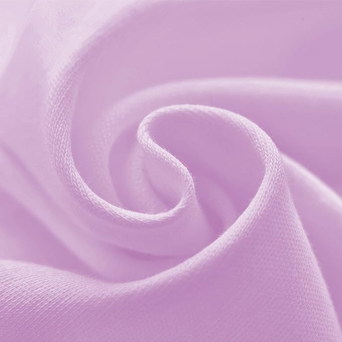 Biloban Pack and Play Sheets Fitted, 2 Pack Pack and Play Sheet Fits for Graco Pack n Play Mattress, Neutral Playard Sheets for Baby Boys and Girl, White & Violet, 38”X 26”