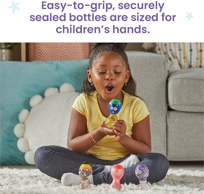 hand2mind Express Your Feelings Sensory Bottles- Secondary Emotions 2, Toddler Sensory Toys, Quiet Fidget Toys, Play Therapy Toys, Calm Down Corner Supplies, Calming Corner, Social Emotional Learning