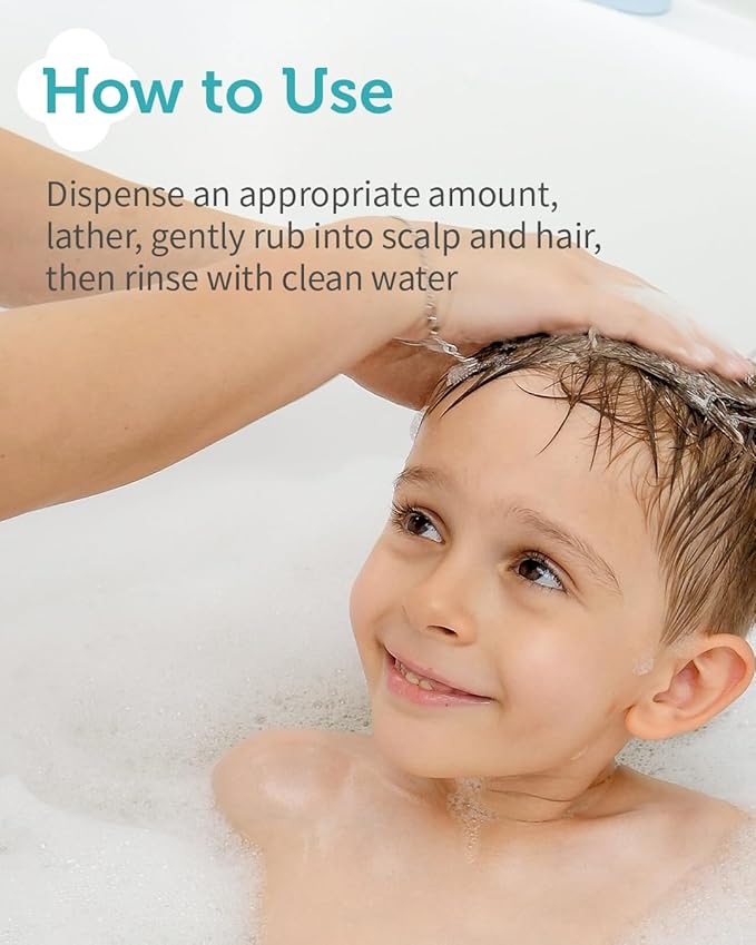 Kids' Fresh Shampoo - Korean Kids Scalp Purifying Shampoo - Gentle Deep Cleansing for Oily, Smelly Scalps - Low pH & Silicone-Free Formula - Allergen Free Scent, 10.1 fl.oz.