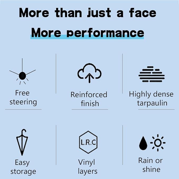 Convenient and Lightweight, Clip-On, Adjustable Steering, Universal, Umbrella Baby Stroller, Stroller Umbrella Attachment for Sun Protection
