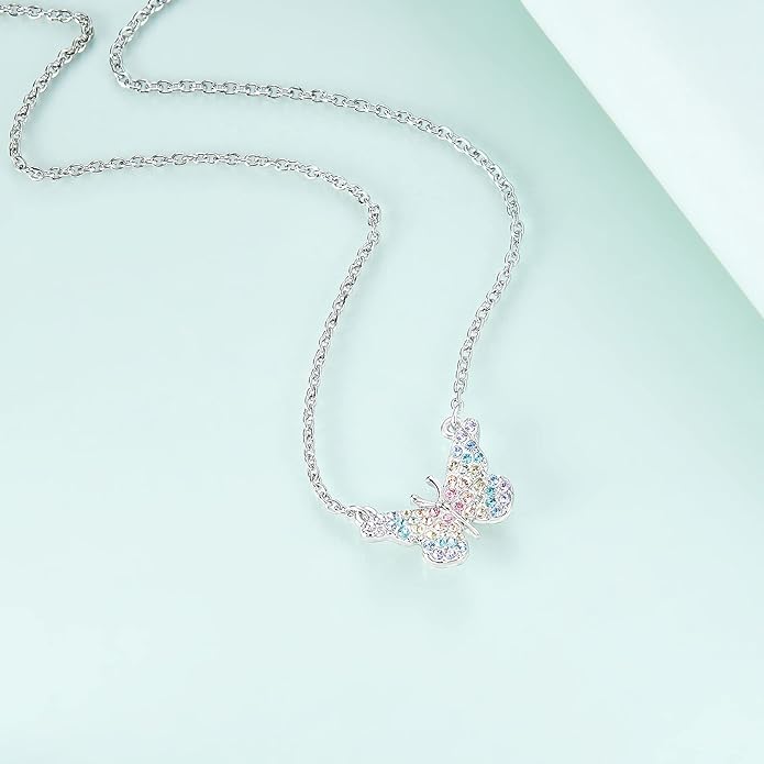 luomart Butterfly Necklace Gifts for Girls Women,Butterfly Pendant Necklaces Jewelry Gift for Butterfly Lovers