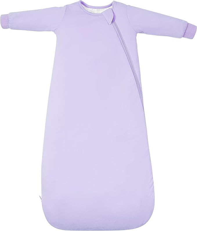 Baby Sleep Sack Long Sleeve Wearable Blanket 1.0 TOG, Premium Soft Infants Sleeping Bags with 2-way Zippers