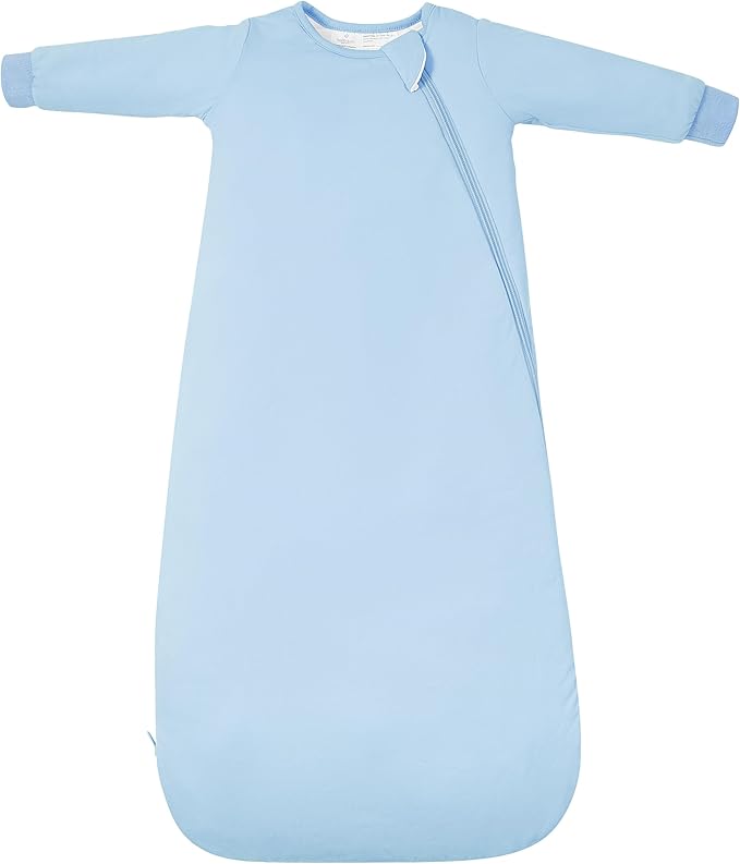 Baby Sleep Sack Long Sleeve Wearable Blanket 1.0 TOG, Premium Soft Infants Sleeping Bags with 2-way Zippers