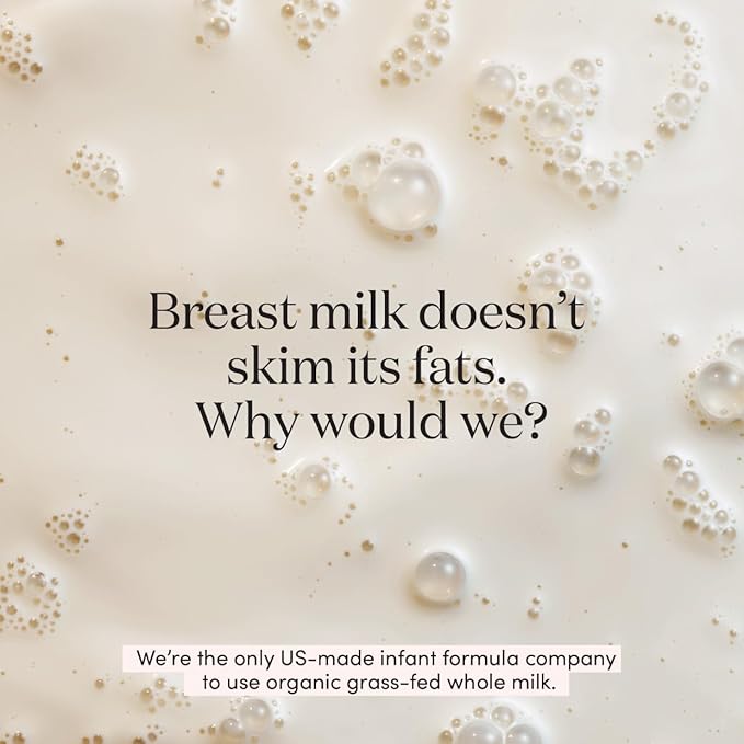 Infant Formula Powder for Infants 0-12 Months, Made With Organic Whole Milk, Closest-to-Breast Milk Baby Formula Patented Protein Blend, with Stick Sample 24 Ounce (Pack of 4)