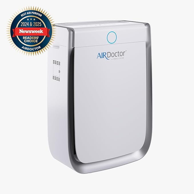 AIRDOCTOR 3500i SMART Air Purifier for Living Rooms & Bedrooms. 3 Stage Filtration with Pre-Filter, UltraHEPA, Carbon/VOC. Captures Particles 100x Smaller Than HEPA Standard