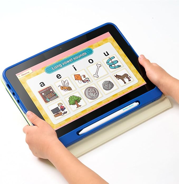Dedicated Learning Tablet | Personalized Independent Study, Access All K–5 Lessons Math & ELA | No Browser, Games or Ads | 10.1” Display, Pen & Cover(Pink) | Subscription Required