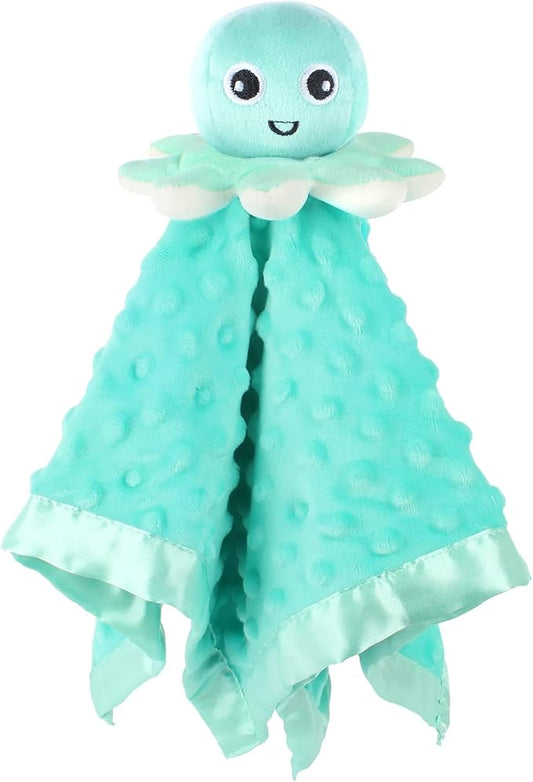 Baby Security Blanket Loveys for Babies Snuggle Toy Plush Octopus Stuffed Animal Gifts for Girls and Boys Newborn