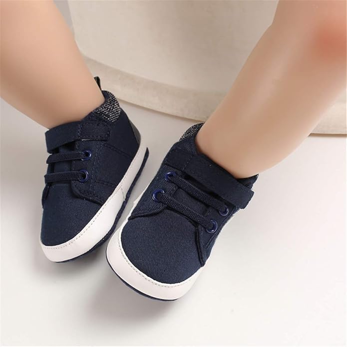 CENCIRILY Baby Boys Girls High Top Sneakers Soft Soles Anti Skid Infant Ankle Shoes Toddler Prewalker First Walking Crib Shoes