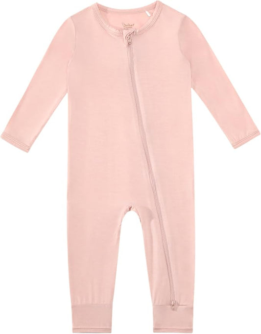 Baby Boys Girls Romper-Viscose Made from Bamboo, Long Sleeve Jumpsuits Soft Footless Rompers, Unisex