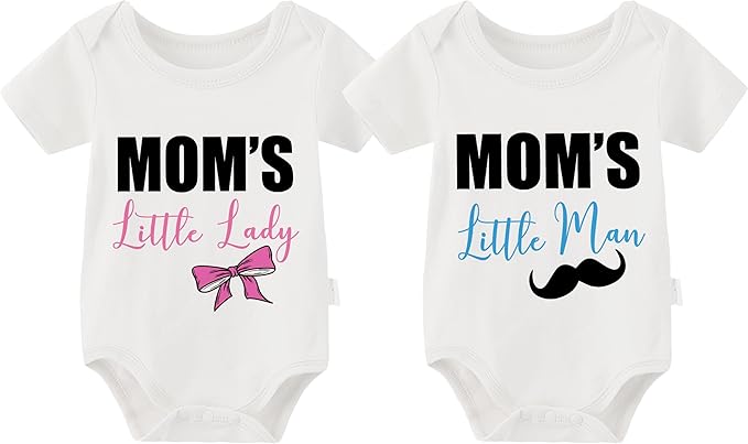 YSCULBUTOL Baby Twins Bodysuit Perfect Together Best Friend Newborn Romper Toddler Unisex Twin Outfit