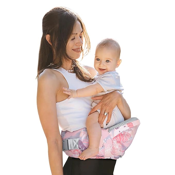 Baby Hip Carrier - Adjustable Waistband & Hip Seat for Newborn-Toddler (Up to 66 Lbs) with Pockets for Parents