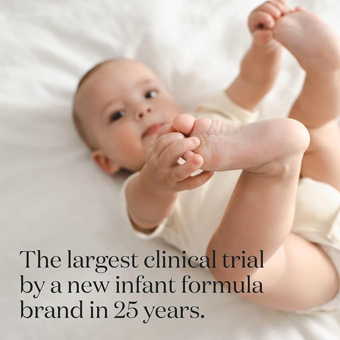 Infant Formula Powder for Infants 0-12 Months, Made With Organic Whole Milk, Closest-to-Breast Milk Baby Formula Patented Protein Blend, with Stick Sample 24 Ounce (Pack of 4)