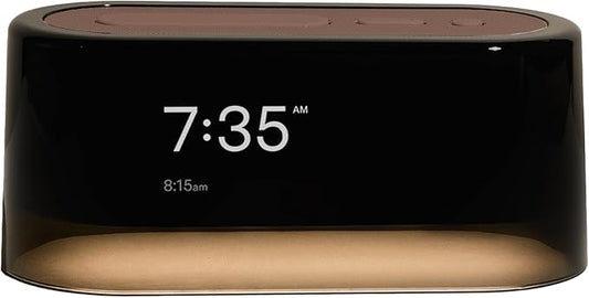 Loftie Alarm Clock with Sound Machine – Smart Alarm Clock with Light, White Noise, Bluetooth Speaker, Night Light Sound Machine, 100+ Sounds, Blackout Mode, No WiFi Mode, Optional Subscription -Coffee