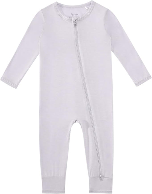 Baby Boys Girls Romper-Viscose Made from Bamboo, Long Sleeve Jumpsuits Soft Footless Rompers, Unisex