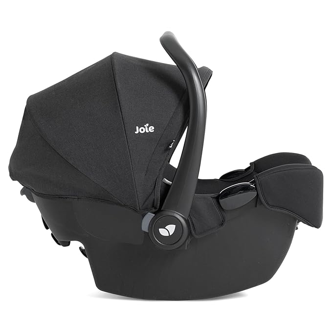 Joie Ginger LX Stroller and Rue Infant Car Seat Travel System with Anti-Rebound Base and All-Wheel Suspension (Shale Dark)