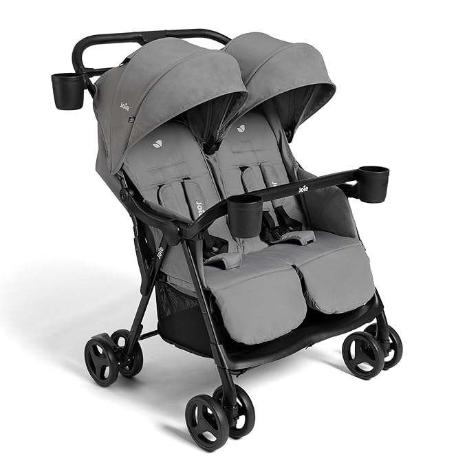 Zz Joie Rosemary Side-by-Side Double Stroller – Lightweight, Compact, and Comfortable Side-by-Side Stroller for Twins or Siblings