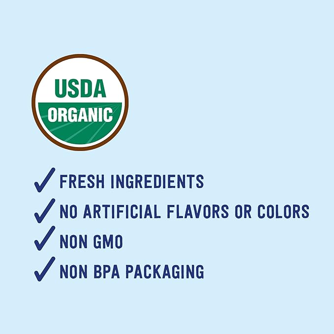 Amazon Brand - Mama Bear Organic Baby Food, Stage 2, Mango, Apple, Carrot, Peach, 4 ounce (Pack of 12)