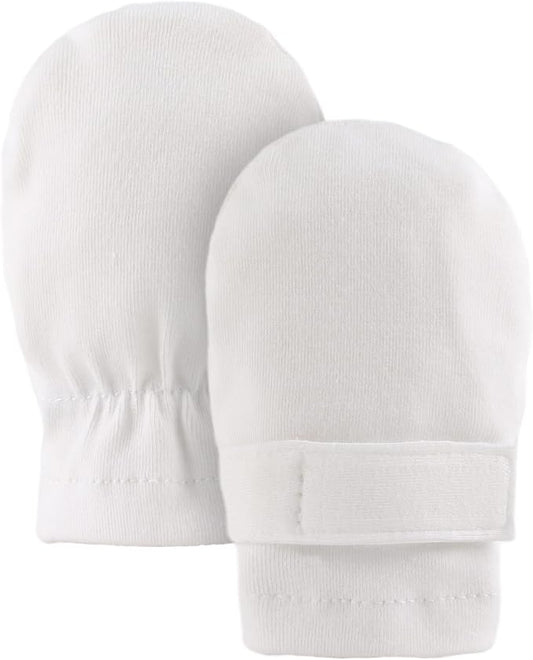 Newborn Baby Mittens Infant No Scratch Gloves Cotton Mitts for Baby Girls Boys
