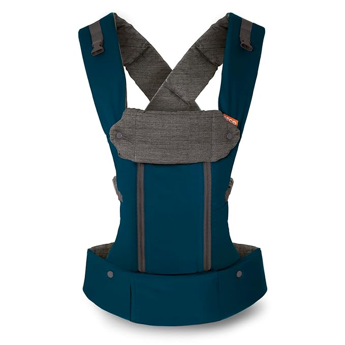 Beco Baby Carrier 8 Hybrid Newborn to Toddler Carrier (7-45lbs) - All in 1 Mesh Toddler Carrier - Baby Carrier Backpack, Front and Hip Carrier with Adjustable Seat - Cooling Ergonomic Carrier (Teal)
