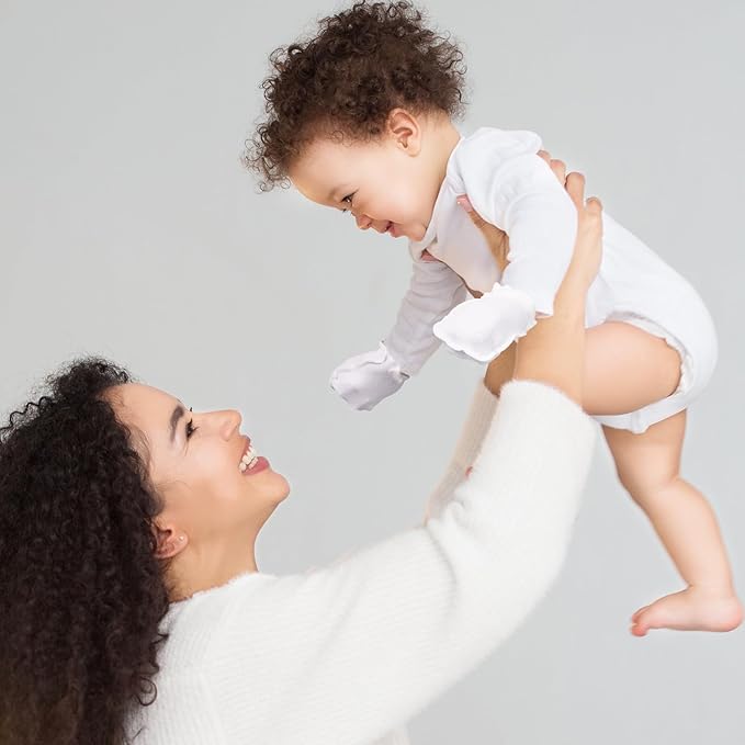 16 Pairs Newborn Baby Cotton Mittens No Scratch Gloves Unisex Newborn Mittens for baby Boys Girls 0-6 Months