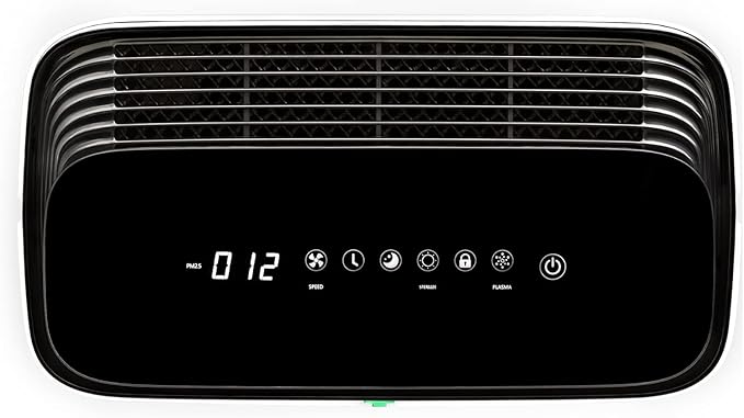 Brondell P700BB-W Pro Air Purifier Clean Air Filter With Aurabeat AG+ Technology for Bedroom, Home Office, Reduces Odor from Smoke and Pets, Includes Filters, 1655 Square Feet, White