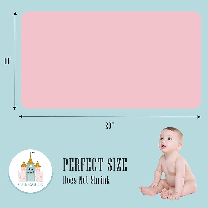 24 Pack Muslin Burp Cloths for Baby - Ultra-Soft 100% Cotton Baby Washcloths - Large 20'' by 10'' Super Absorbent Milk Spit Up Rags - Burpy Cloths for Unisex, Boy, Girl - Pink