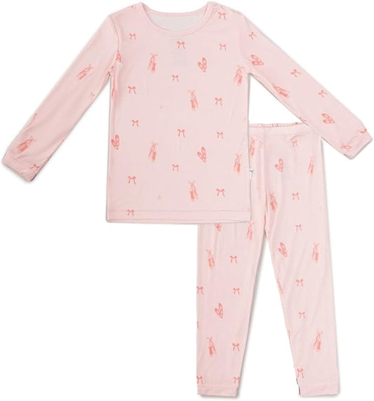 Toddler Pajamas – 95% Bamboo Viscose, 5% Spandex – Soft, Breathable Long-Sleeve Pajama Set for Kids, Sleepwear, Imported