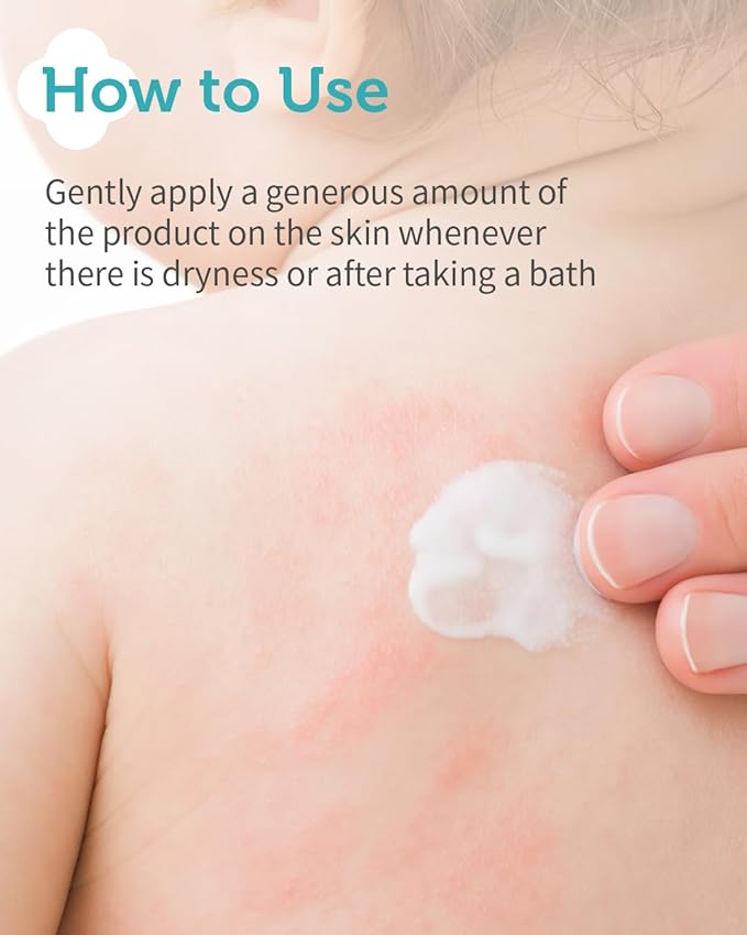 Kids' Barrier Cream - Korean Kids Daily Intensive Moisturizing Cream for Face and Body - Improves Skin Barrier & Soothing Rough Skin with Cica and Panthenol - Allergen Free Scent, 6.08 oz.