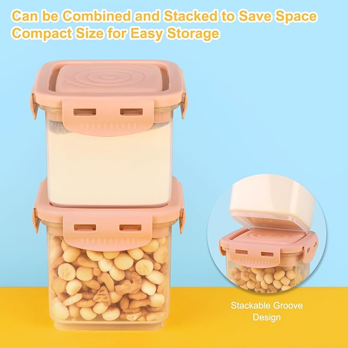 Accmor Formula Dispenser On The Go, Formula Container to Go, Portable Milk Powder Kids Snack Container with Scoop for Infant Toddler Travel Outdoor Picnic