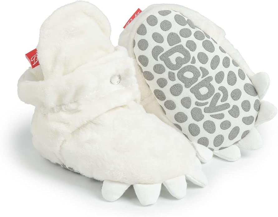 Sawimlgy Newborn Infant Baby Girl Boy Cotton Booties Stay On Sock Slippers Soft Bedroom Shoes Non-Skid Ankle Boots With Grippers Toddler Crib Warm Shoe First Walker Birthday Shower